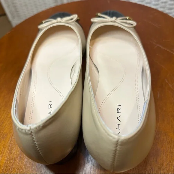 Tahari Leather "Maisy" Cap Toe Block Heel 7M - Picture 6 of 11